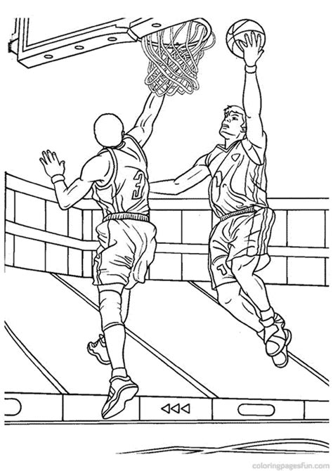 Printable Coloring Pages Basketball